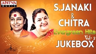 SJanaki amp Chitra Evergreen Telugu Hit Songs  Jukebox  Vol  2 [upl. by Nochur]