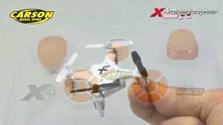 DEdition TV präsentiert den Carson 500507079 X4 Quadcopter nano 24Ghz 100 RTF White [upl. by Gilud]