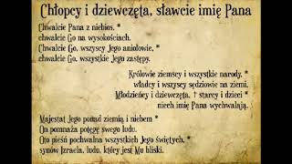 Psalm 148 Chłopcy i dziewczęta Chwalcie Imię Pana [upl. by Resarf437]