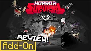 HORROR SURVIVAL ADDONS 20 Terrifying Monster in Minecraft Survival indepth review [upl. by Alyn]