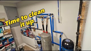 Water softener installation with Uponor Pex 😎 plumbing northjersey watertreatmentequipment [upl. by Diskin]