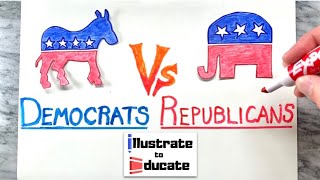 Democrats Vs Republicans  What is the difference between Democrats and Republicans [upl. by Nay669]