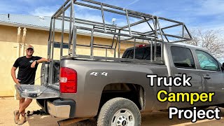 DIY Truck Camper Build  The Frame Pt1  How To [upl. by Ahsilla]