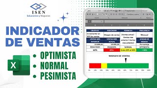 Como CREAR un KPI de VENTAS en EXCEL  INDICADOR de VENTAS [upl. by Adnylam]