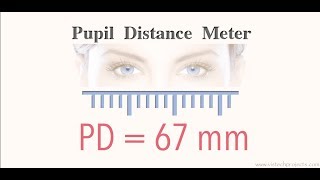 How To Measure PD pupillary distance accurately Pupil Distance Meter on iOS [upl. by Fraya]