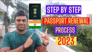 How to Renew Indian Passport Online in 2023  Passport Renewal Procedure  Passport Kaise Renew Kare [upl. by Perloff675]