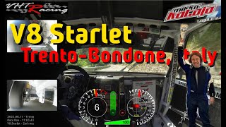 2023 TrentoBondone Hillclimb Race  VHTRacing V8 Hayabusa Toyota Starlet Mikko Kataja [upl. by Sueaddaht]