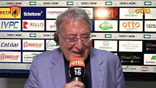 BENEVENTOCARRARESE playoffs2024 Le parole del presidente Oreste Vigorito nel post gara [upl. by Bettencourt]