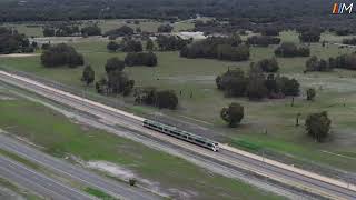 METRONET MorleyEllenbrook Line  First Test Train on Track Drone Video [upl. by Esinet6]