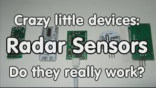 135 Radar Sensors  Switches Comparison and Tests [upl. by Amiel]