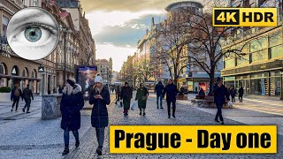 Walking Tour of Pragues most famous places on the first day of 2024 🇨🇿 Сzech Republic 4k HDR ASMR [upl. by Shellans]