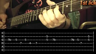 Rock N Roll Train Guitar Solo Lesson  ACDC with tabs [upl. by Broddie]