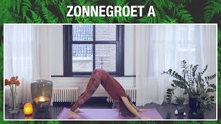 Zonnegroet A stap voor stap en steeds een beetje sneller  YOGA MET MILOU [upl. by Aphrodite]