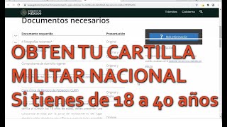 Cartilla militar nacional requisitos para tramitarla en 2021 [upl. by Tilagram150]