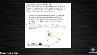 Exercice 2 Énergie Mecanique Énergie potentielle [upl. by Alyahsat]