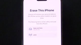 How To Erase Your iPhone So It Can Be Traded In or Given Away or Sold [upl. by Ocir]