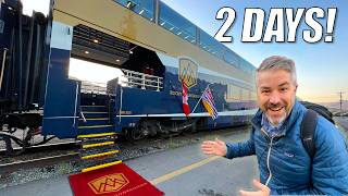 2 DAYS on Canada’s LUXURY TRAIN Rocky Mountaineer 🇨🇦 [upl. by Sicular]