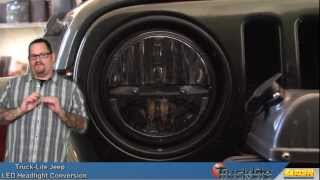 TruckLite LED Headlight Conversion for the Jeep Wrangler [upl. by Annamaria128]