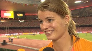 Dafne Schippers 200m Gold Medal Interview  IAAF World Championships Beijing 2015 [upl. by Durante923]