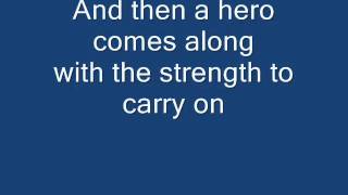 Mariah Carey  Hero  Lyrics [upl. by Morrell22]