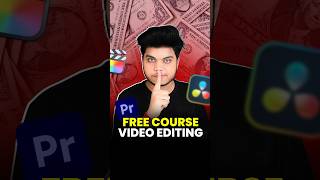 Stop Wasting Time 🤬 How to Learn Video Editing FREE amp Earn ₹1 LakhMonth ✅ shorts [upl. by Siuol]