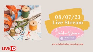 Debbie Shores Live Stream 080723 trapunto quilting [upl. by Lydie]