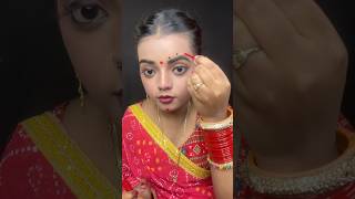 Radharani🥰Facial kolka Design with kumkum bindi❤️✨radhakrishna makeup makeuptutorial rshorts [upl. by Noirred]