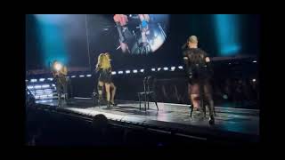 Madonna falls off chair and laughs during open your heart in Seattle Celebration Tour madonna [upl. by Theurer]