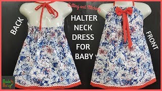 Halter Neck Frock with Pillowcase Design [upl. by Nosyt124]