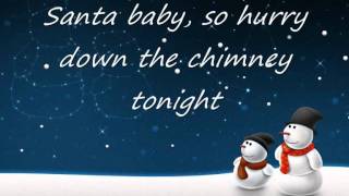 Santa Baby Kylie Minogue LYRICS [upl. by Mae]