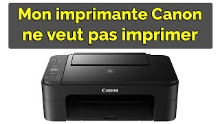 Mon imprimante canon ne veut pas imprimer depuis mon ordinateur [upl. by Lovash]