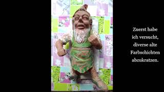 Gartenzwerg restaurieren  Garden gnome restore [upl. by Yerroc]