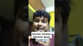 Internet Intranet Extranet Quick Guide 🌐 [upl. by Emawk228]