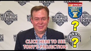 Tony Barnhart quotMr College Footballquot makes his prediction for the 2023 AutoZone Liberty Bowl [upl. by Erika590]