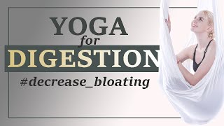 15 minute Yoga for Bloating  Gentle Yoga Flow for Digestion [upl. by Gninnahc]