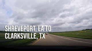 Road Trip  Shreveport LA to Clarksville TX  4K Drive [upl. by Adolf505]