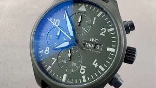 IWC Pilots Watch Chronograph Top Gun Edition quotWoodlandquot IW389106 IWC Watch Review [upl. by Marianna207]