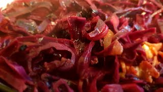 Braised Red Cabbage  sweet and sour Cabbage Christmas sides [upl. by Anoerb]