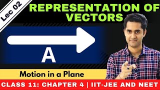 Scalars and Vectors Lec 02  Representation of Vectors  JEE  NEET [upl. by Jerrilyn]