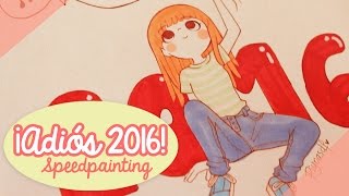 ♡ ¡ADIÓS 2016 Lo mejor de este año ♡  Speed painting By Piyoasdf [upl. by Oech306]