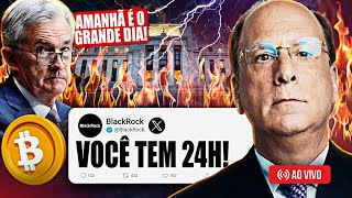 ALERTA MÁXIMO AS PRÓXIMAS 24H SERÃO INSANAS PARA O BITCOIN GRANDE OPORTUNIDADE [upl. by Suoivatnom]