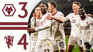 KOBBIE MAINOO TAKE A BOW 😮‍💨  Wolves 34 Man Utd  Highlights [upl. by Llertrac]