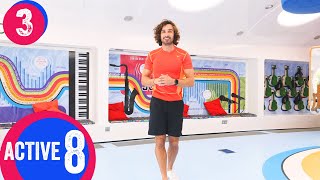 Active 8 Minute Workout 3  The Body Coach TV [upl. by Yeneffit664]