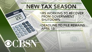 Tax season begins after government shutdown delay [upl. by Trautman]