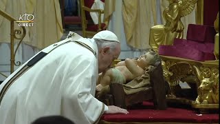 Messe de la nuit de Noël présidée par le pape François à Rome [upl. by Eibrik277]