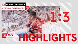 HIGHLIGHTS  FC Hansa Rostock vs Fortuna Düsseldorf 13  Dreier an der Ostsee [upl. by Dimitry328]