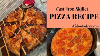 Cast Iron Skillet Pizza Quick How To Recipe [upl. by Quince]