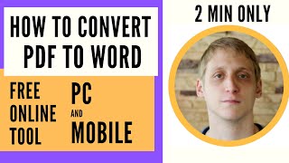 How To Convert PDF to Word  Best Free Online Edit File Converter for you [upl. by Azar]