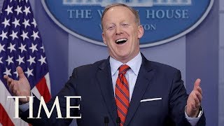 Sean Spicers Greatest Hits As White House Press Secretary To President Donald Trump  TIME [upl. by Niasuh123]