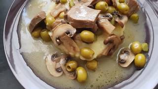 LA LANGUE DE VEAU AUX OLIVES ET CHAMPIGNONS [upl. by Apurk]